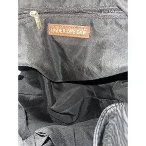 Under One Sky Black Faux Leather Aztec Themed Drawstring Backpack Bag Under One Sky | Bags | Under One Sky Black Faux Leather  main image 4